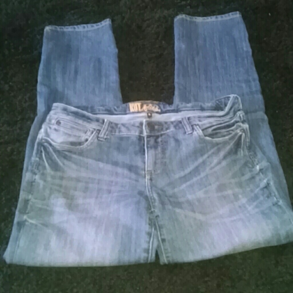 Blue denim women boot cut jeans